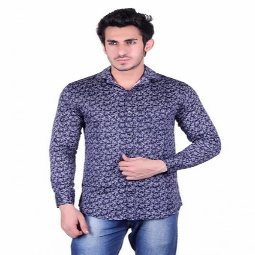 पुरुषों की प्रिंटेड कॉटन शर्ट