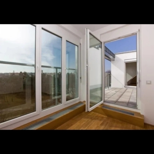 Patio Doors - Customized Size White Polished Finish | Elegant Look Anti Corrosion Screw In Installation