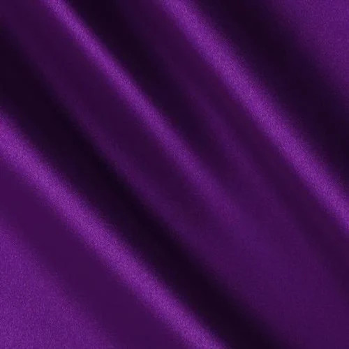 Plain Purple Satin Fabric