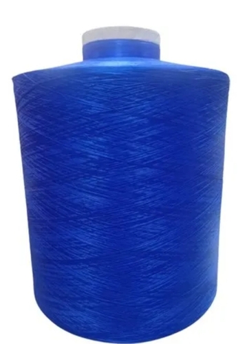 Spun Blue Polyester Yarn