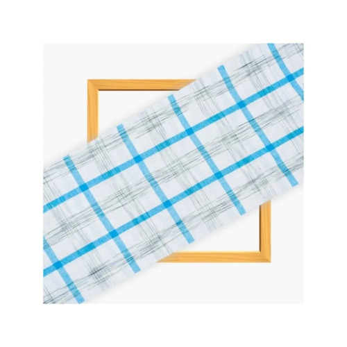 Cotton Slub Check Fabric - Pure Cotton, Multi-Color Stripe | Washable, Shrink Resistant, For Textile Industry