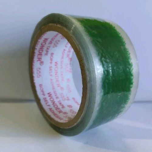 Green Plain Bopp Tape - Bopp, 3m Width x 10m Length, Red | High Strength, Temperature Resistant, Glossy/Matte Finish, Highly Visible