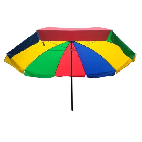 Octagon Polyester Garden Umbrella - Stainless Steel Ribs, 6 Feet, Multicolor | Foldable, Waterproof, Polyester Fabric