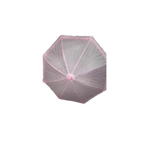 One Fold Pink Plain Polyester Umbrella