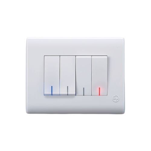 White Electrical Switches - Current Rating: No