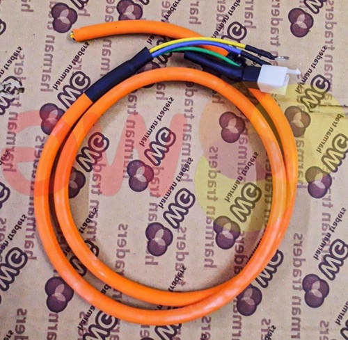 Motor Wire For E-Scooty 46 Inch 6-Pin - Color: Orange