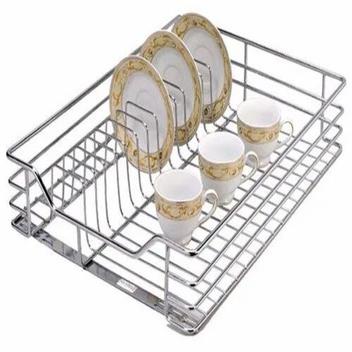 Ss Perforated Cup And Saucer Basket