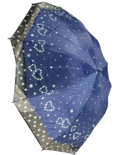 3 Fold Floral Printed Umbrella