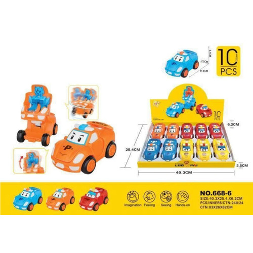 Pull Back And Go Robot Toy Car