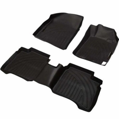 Car Foot Mats - Rubber, Customizable Fit | Easy to Clean, Water-Resistant, Anti-Slip