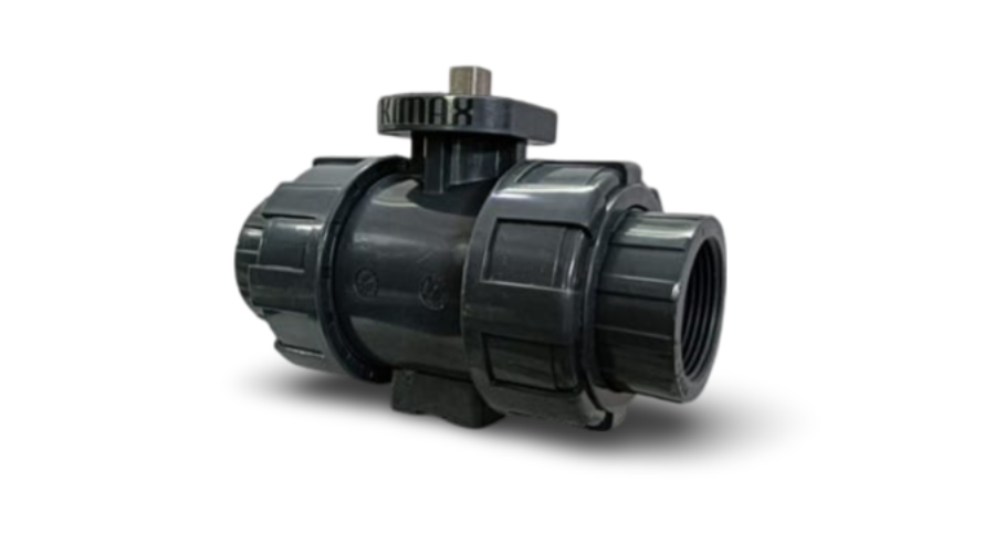 Motorised Plastic Ball Valve 2 Way Screwed End - Color: Black