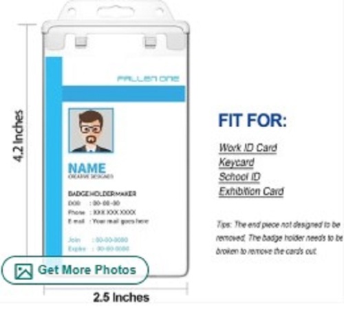 Double Sided Id Card Holder