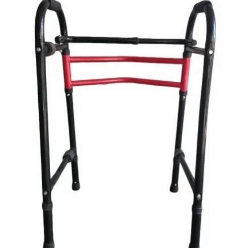 Mild Steel Paediatric Folding Walker - Color: Pink And Black