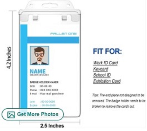 Plastic Id Card Holder