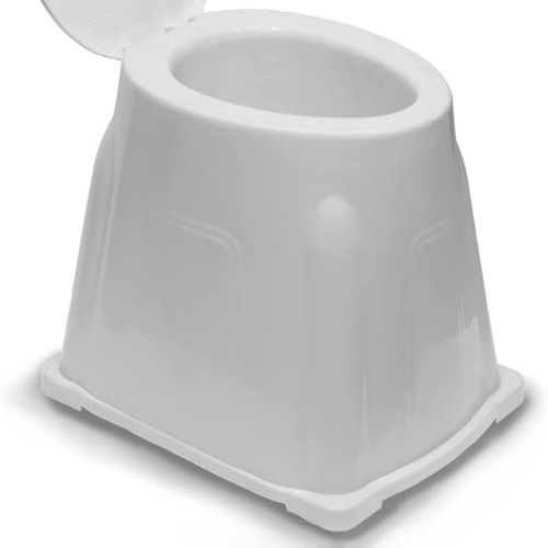 Plastic White Commode Stool - Feature: Eco-Friendly