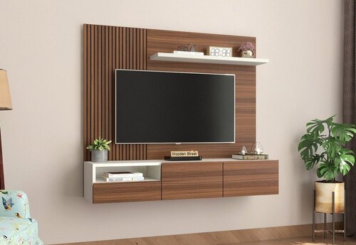 Wooden Wall Mount Tv Unit - Assembly: No Assembly Required
