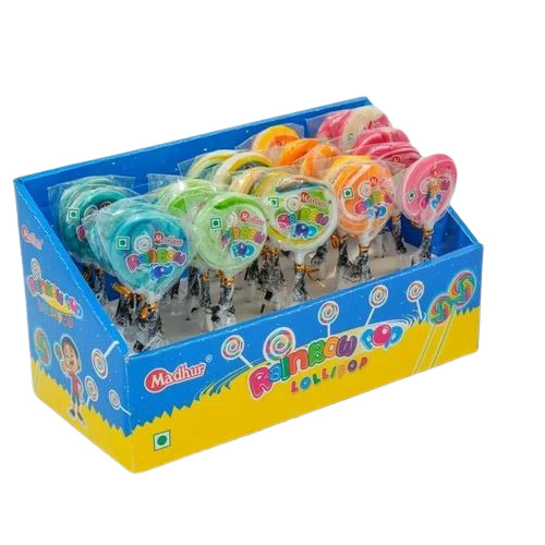 Round Rainbow Pop Lollipop