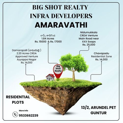 APCRDA Approved Plots for Sale in Greater Guntur Damarapalli Ayyappa Nagar