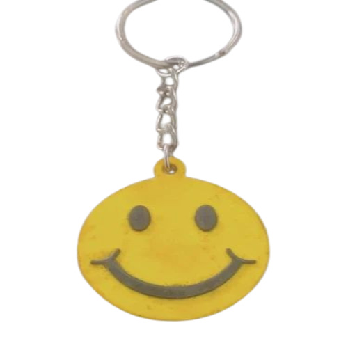 Pvc Smiling Face Keychain