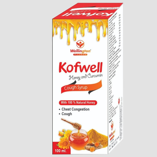 Ayurvedic Kofwell Honey Curcumin Cough Syrup