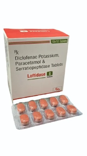 Diclofenac Paracetamol Serratiopeptidase - Medicine Grade Prescription Required | Physical Form: Tablets Precautions: Yes