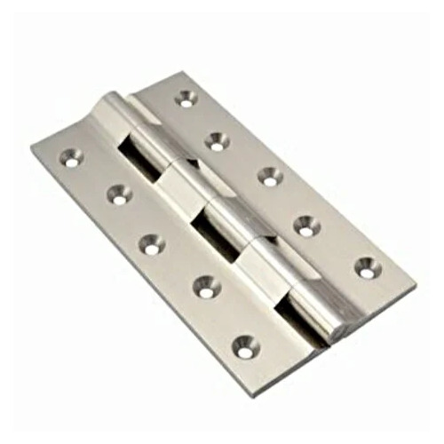 Rugged Brass Railway Hinges - 4-8 mm Thickness, Polished Finish, Golden Silver | Industrial Fittings Use