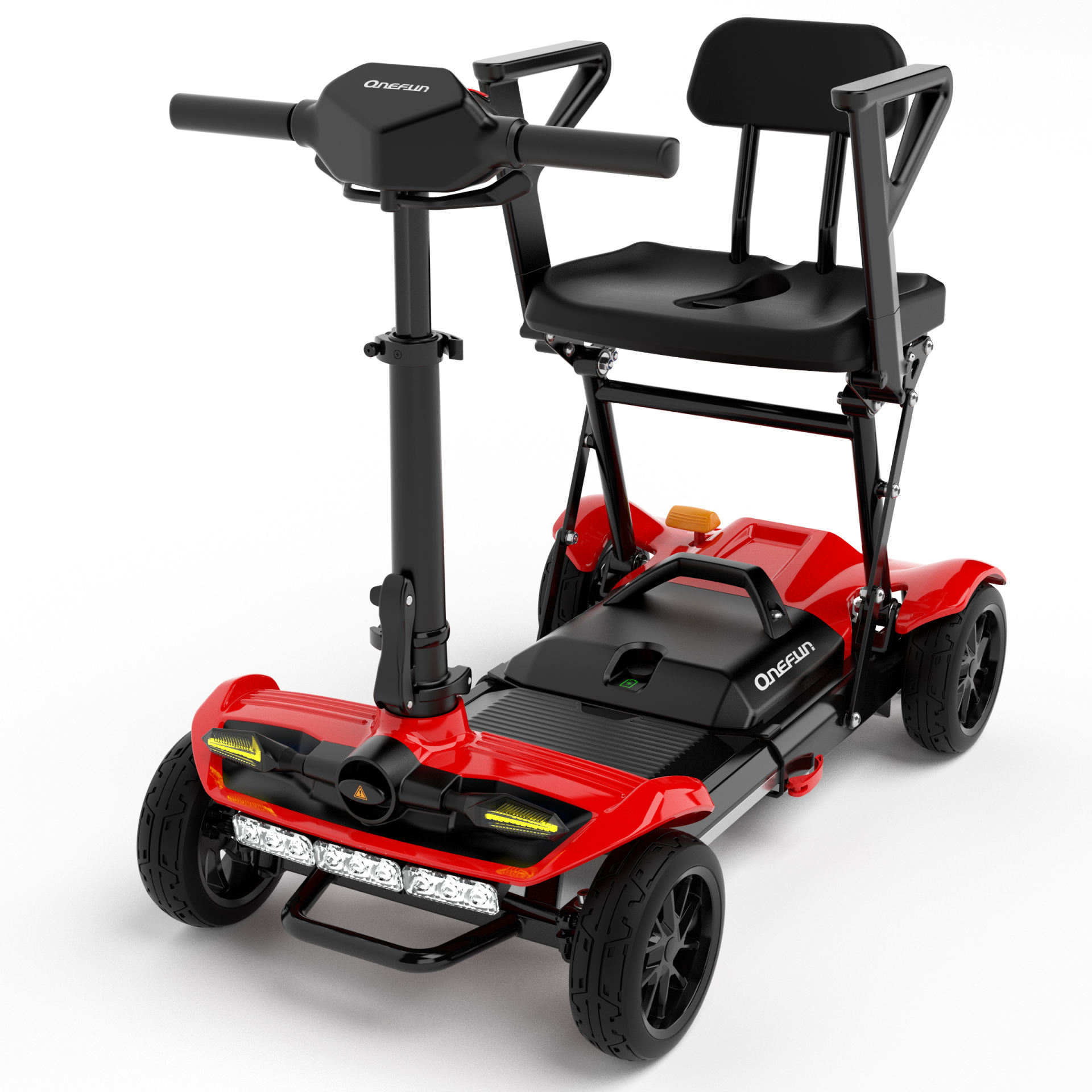 Adult Long Range 4 Wheel Electric Handicapped Scooter Lightweight Folding Mobility Scooter