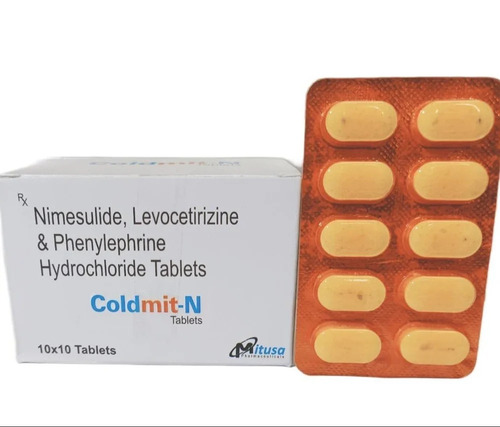 Nimesulide Levocetirizine And Phenylephrine Hydrochloride Tablet - Medicine Grade, Tablets | Prescription Required, For Hospital And Clinic Use