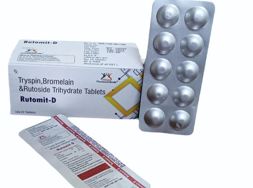 Trypsin Bromelain Rutoside Trihydrate Tablets - Medicine Grade, Prescription Required | For Hospital, Clinic Use