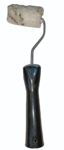 2 Inch Microfiber Roller With Push Handle - Microfiber, 2 Inch, Black, 6 Inch Plastic Handle, Portable, Durable, Precise
