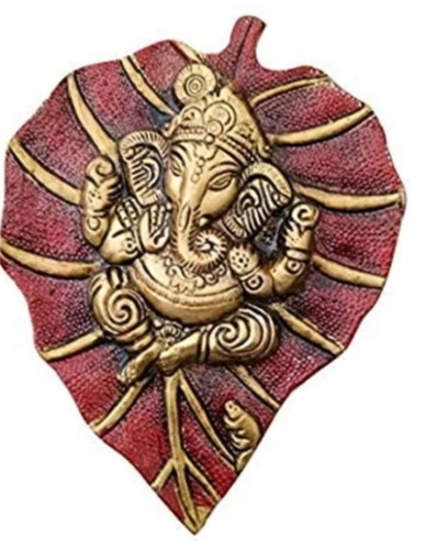 Aluminium Leaf Ganesh Statue