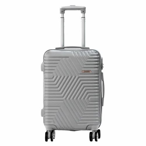 Grey Hard Trolley Luggage Bag