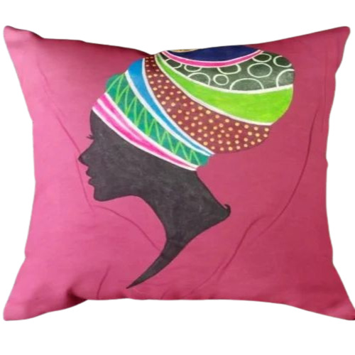 Hand Painted Cotton Cushion Cover