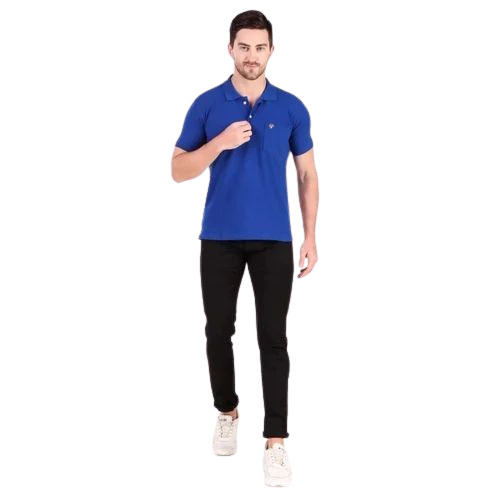 Men Plain Collar T Shirt