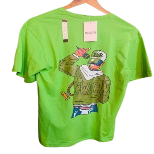 Men Round Printed T Shirt