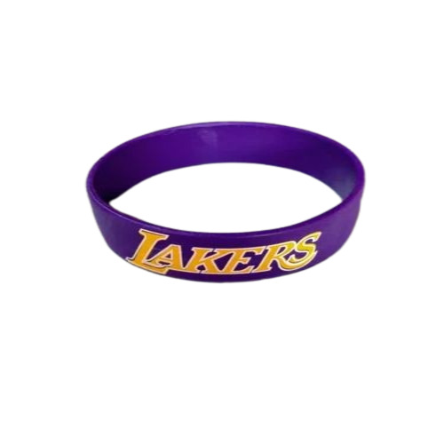 Promotional Silicone Wristband - Rubber, Customized Size 18 mm, Blue Color | Elastic, Round Shape, Plain & Printed Patterns, Party Use