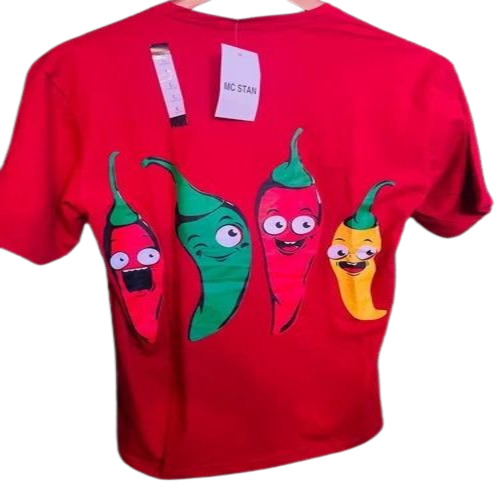 Round Men Printed T Shirt