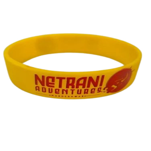 Yellow Promotional Silicone Wristband