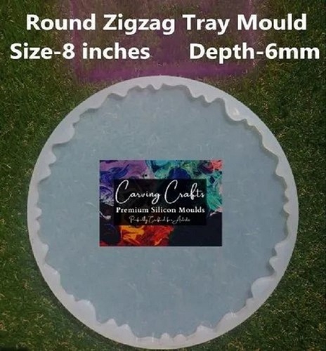 8 Inch Round Zigzag Tray Mould
