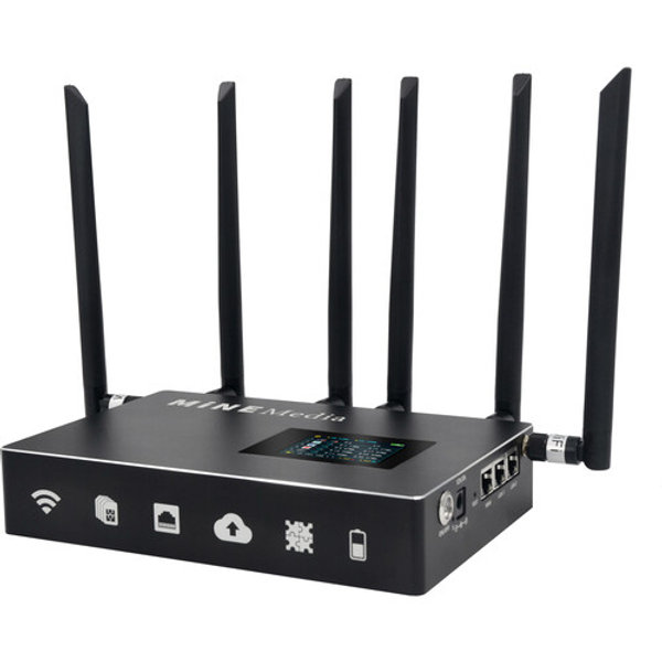 Mine Media M4 Mini 4G Network Bonding Router - Color: Black