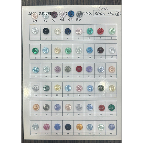 Shirt Button - Color: Blackwhite