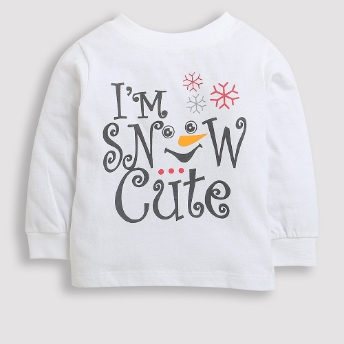 White Snow Cute Baby T Shirt