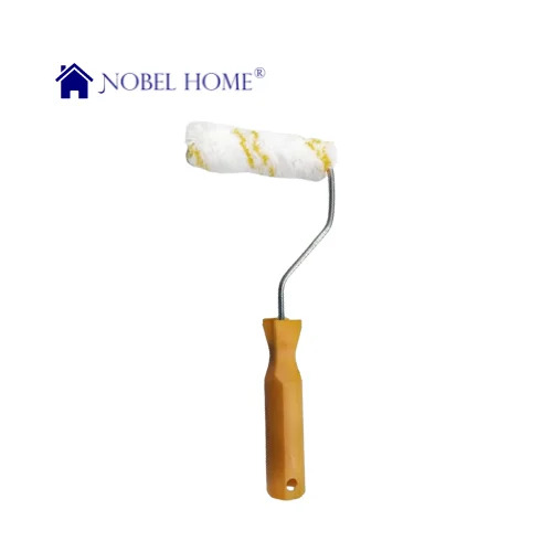 Yellow Line Paint Roller - Metal, Plastic & Fiber, 7x2x1 Inches, Yellow | Durable, Portable, Ergonomic Handle, Microfiber Roller