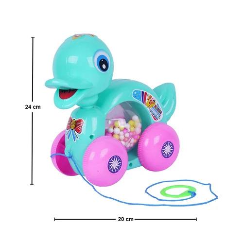 Asian Flappy Rolling Duck Pull Back Toy