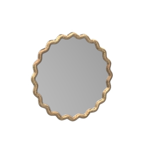 Brown Wooden Mirror