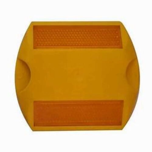 Cat Eye Plastic Road Studs - Abs, 90gm, Yellow, Two Way Reflective | Durable, Road Safety