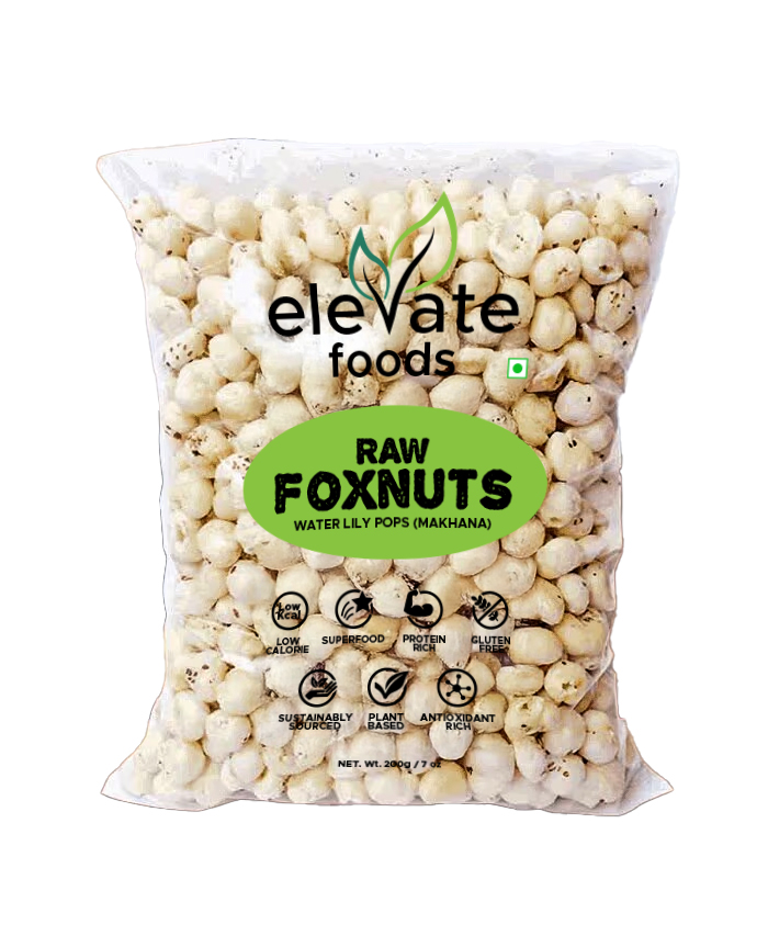 Elevate foods Raw Foxnuts Makhana 200 Grams