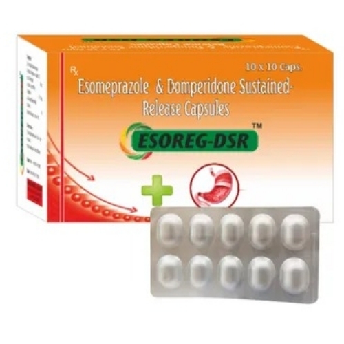 Esomeprazole 40mg + Domperidone 30mg Capsules