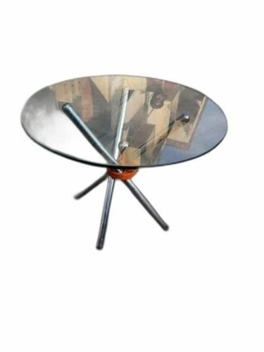 Glass Round Table Three Leg