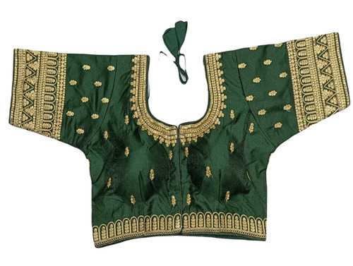 Phantom Silk Embroidered Blouse